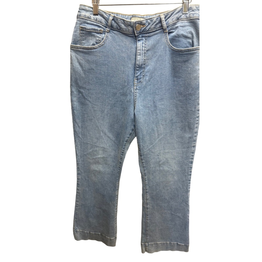 Bagatelle Collection Jeans Women's 30 Light Blue Flare HighRise Retro Y2K